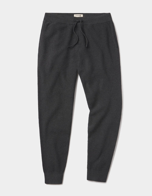 COOLMAX® Textured Jogger in Dark Charcoal