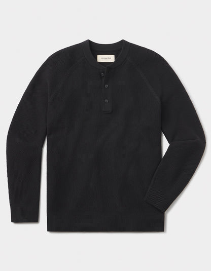 COOLMAX® Textured Sweater Henley