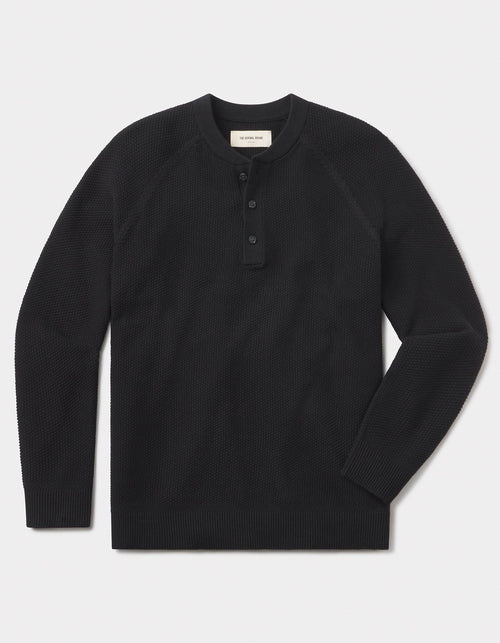 COOLMAX® Textured Sweater Henley