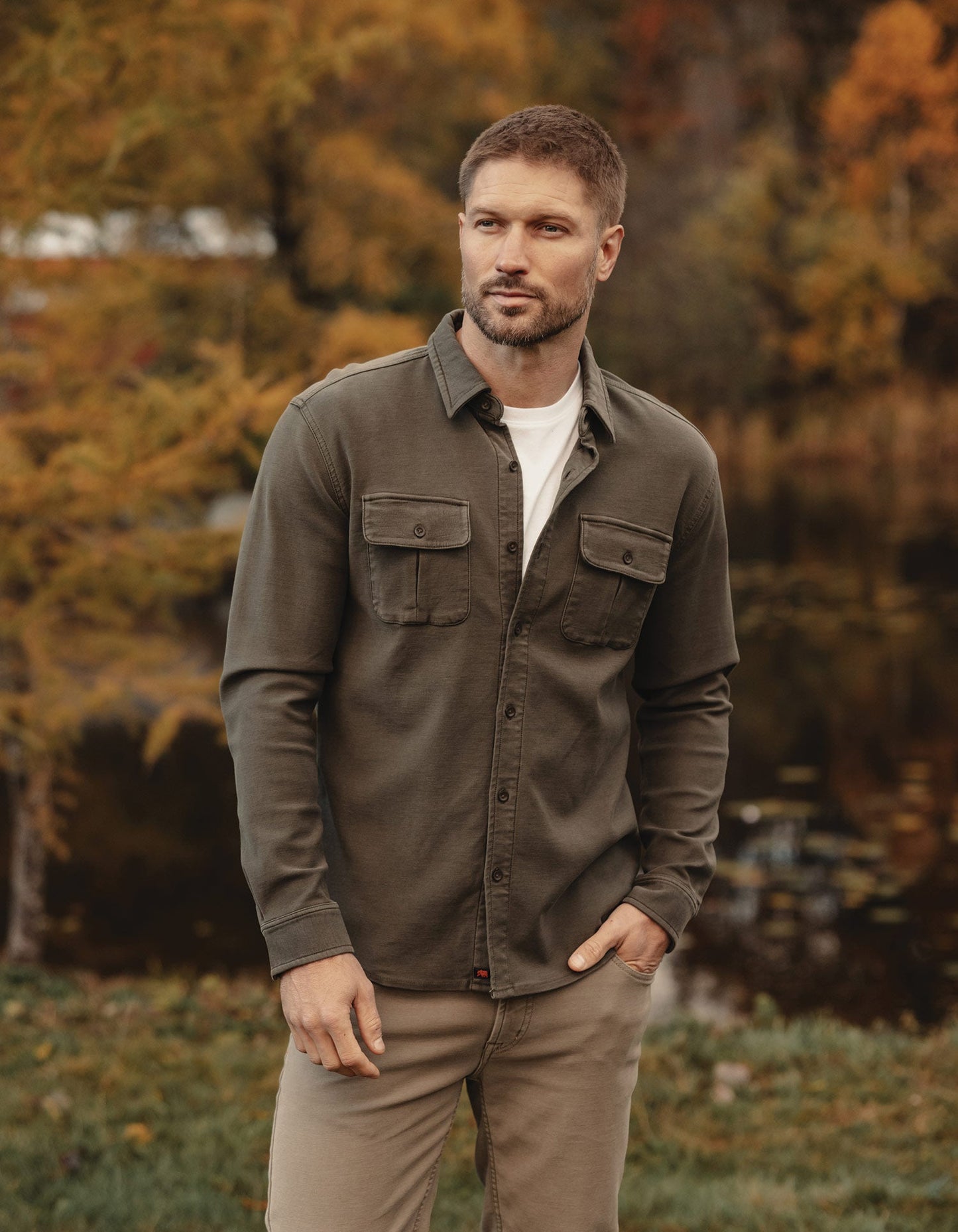 Comfort Terry Shirt Jacket