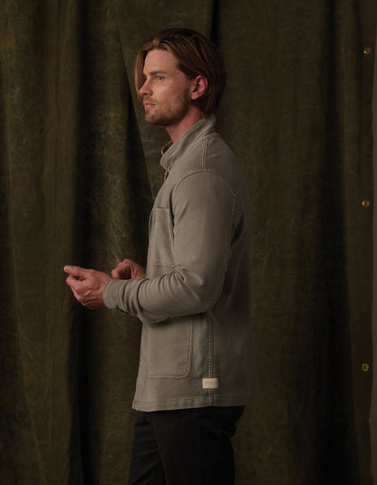 Comfort Terry Chore Coat in Moss