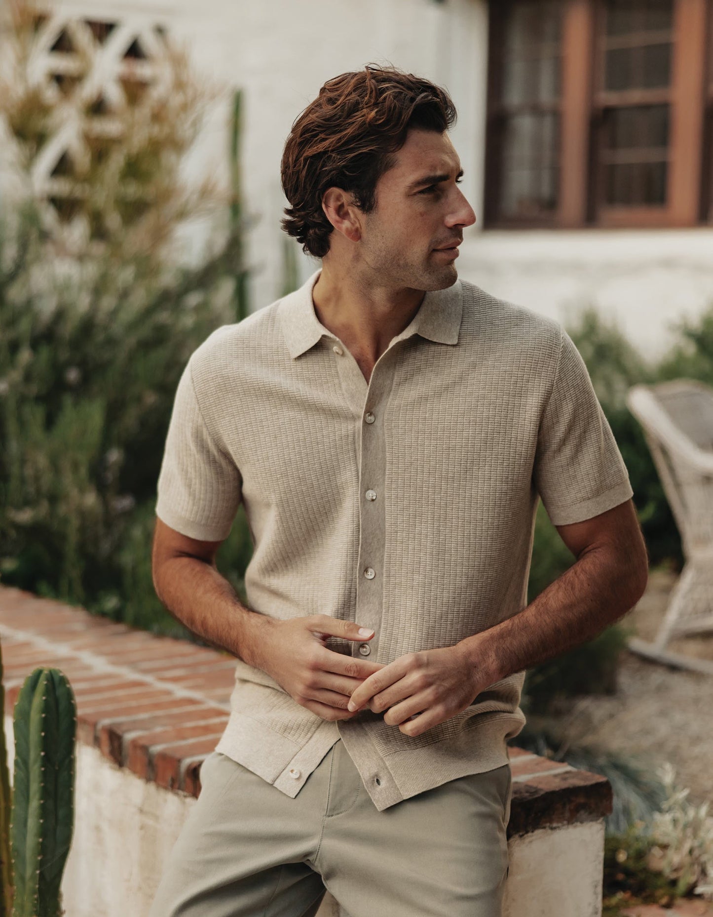 Breezeknit Button Up