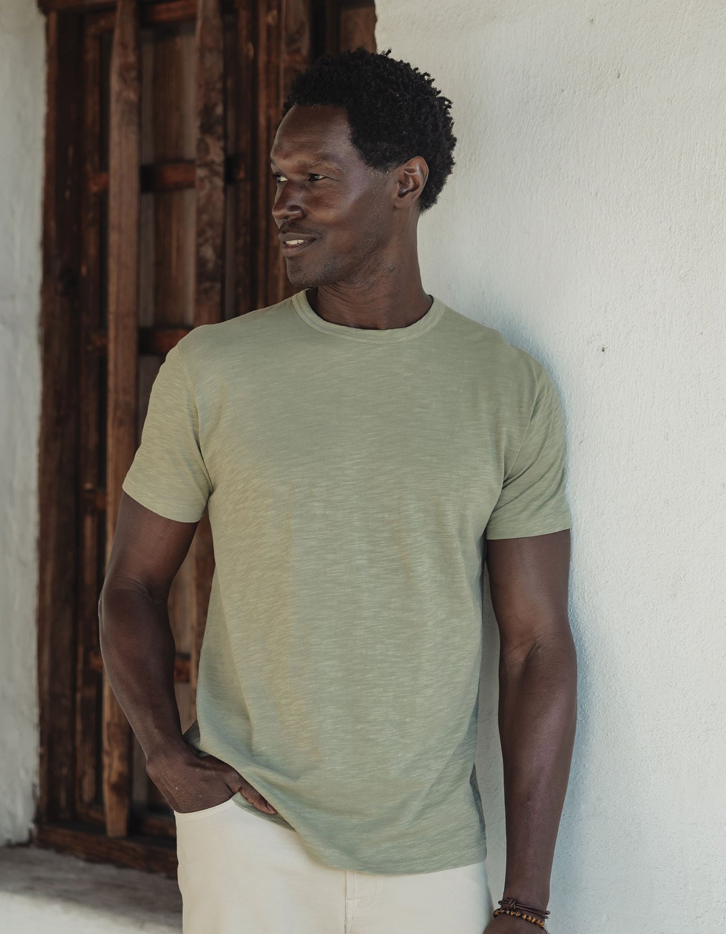 Vintage Slub Perfect Tee in Sage
