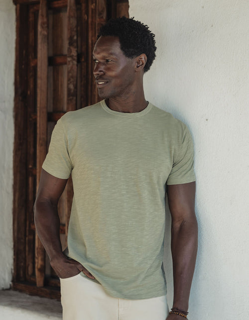 Vintage Slub Perfect Tee in Sage