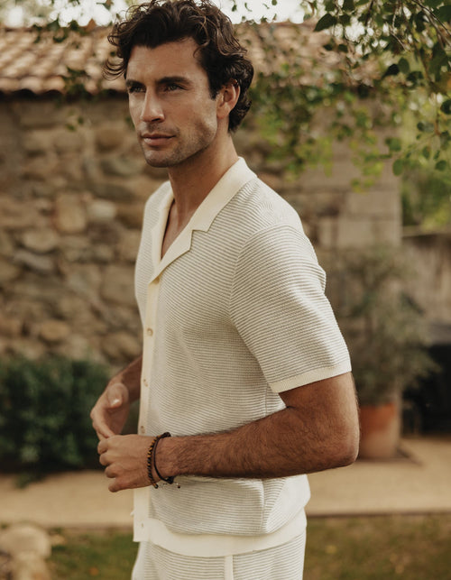 Robles Birdseye Knit Camp Button Up