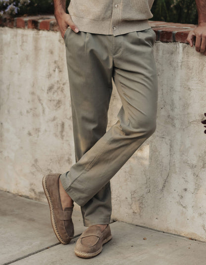 Comfortech Twill Pant in Moss