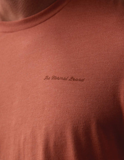 Illustrated Bear Tee in Redwood