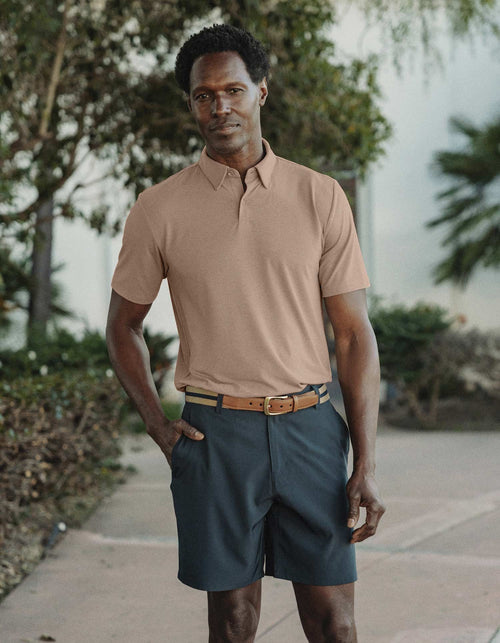 LuxeJersey Polo in Fawn