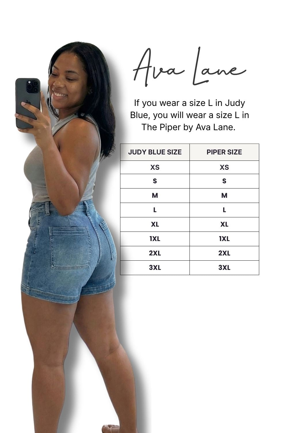 The Piper High-Rise Tummy Control Denim Shorts