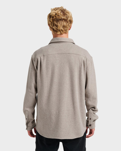 Waterman Harvest Flannel Shirt - Taupe Heather