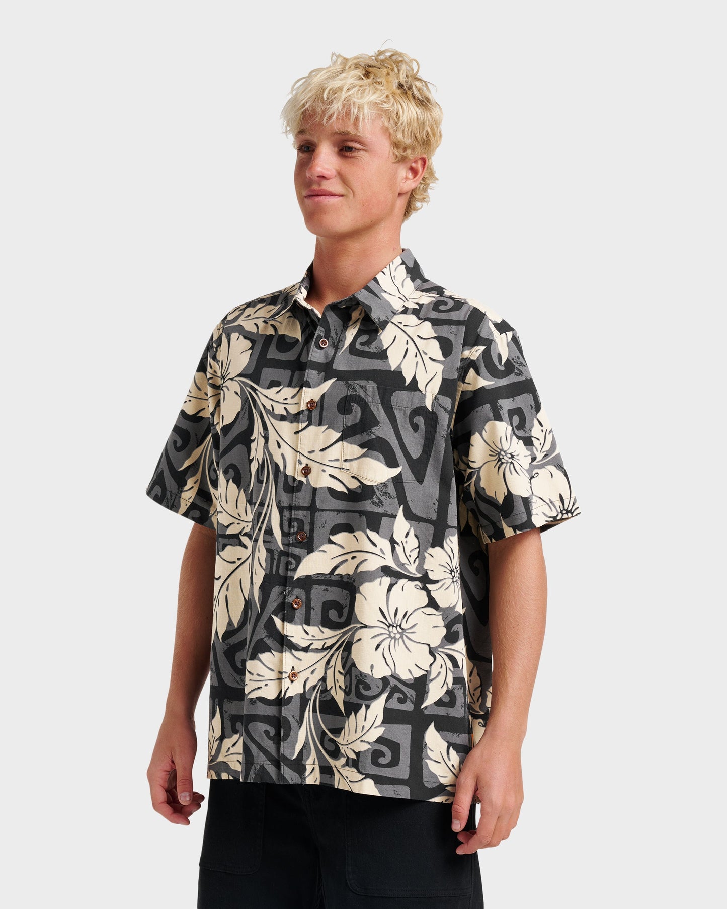 Waterman Beach Shack Shirt - Black