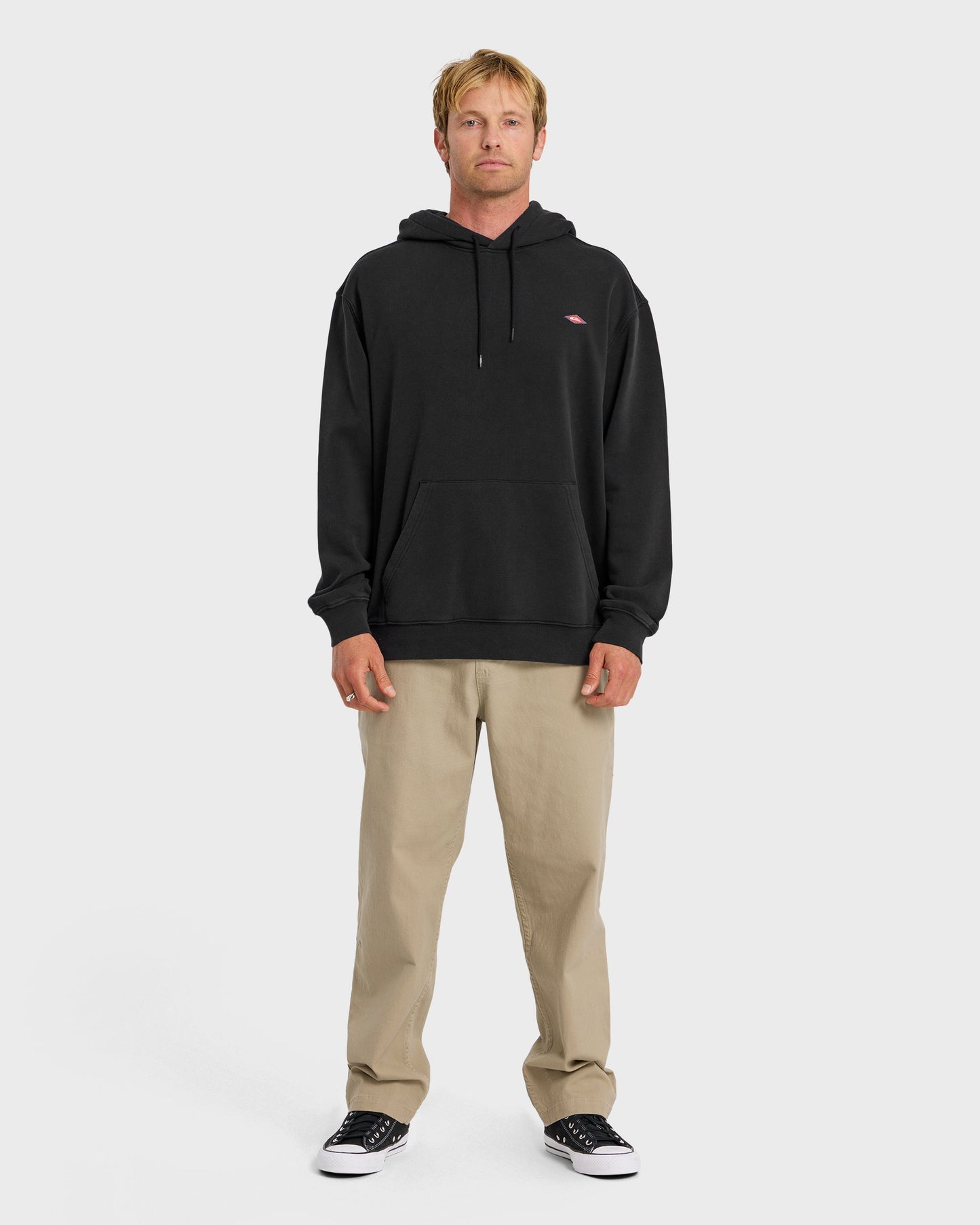Saltwater Mineral Wash Pullover Hoodie - Anthracite