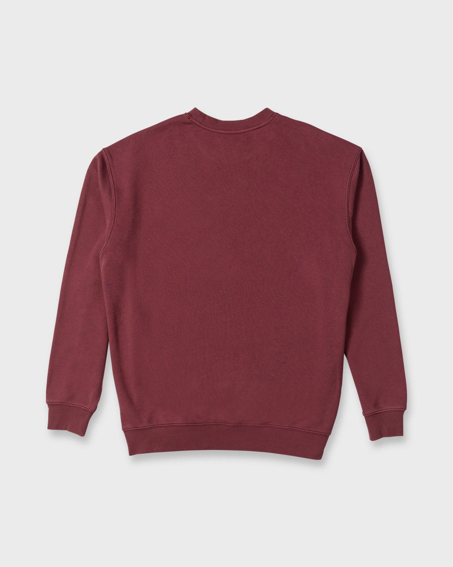 Saltwater Mineral Wash Crewneck Sweatshirt - Oxblood Red