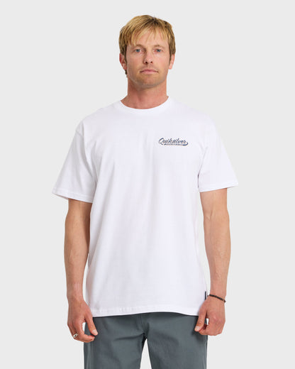 Thick To Thin Graphic Short Sleeve T-Shirt - White