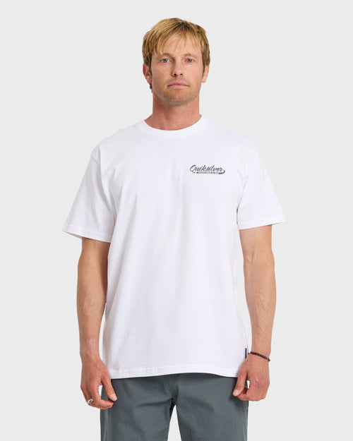 Thick To Thin Graphic Short Sleeve T-Shirt - White