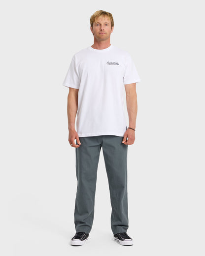 Thick To Thin Graphic Short Sleeve T-Shirt - White