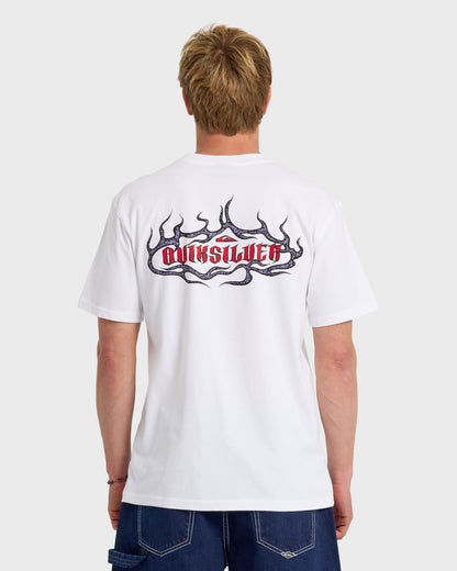 Dark Torch Pigment-Dyed Short Sleeve T-Shirt - White