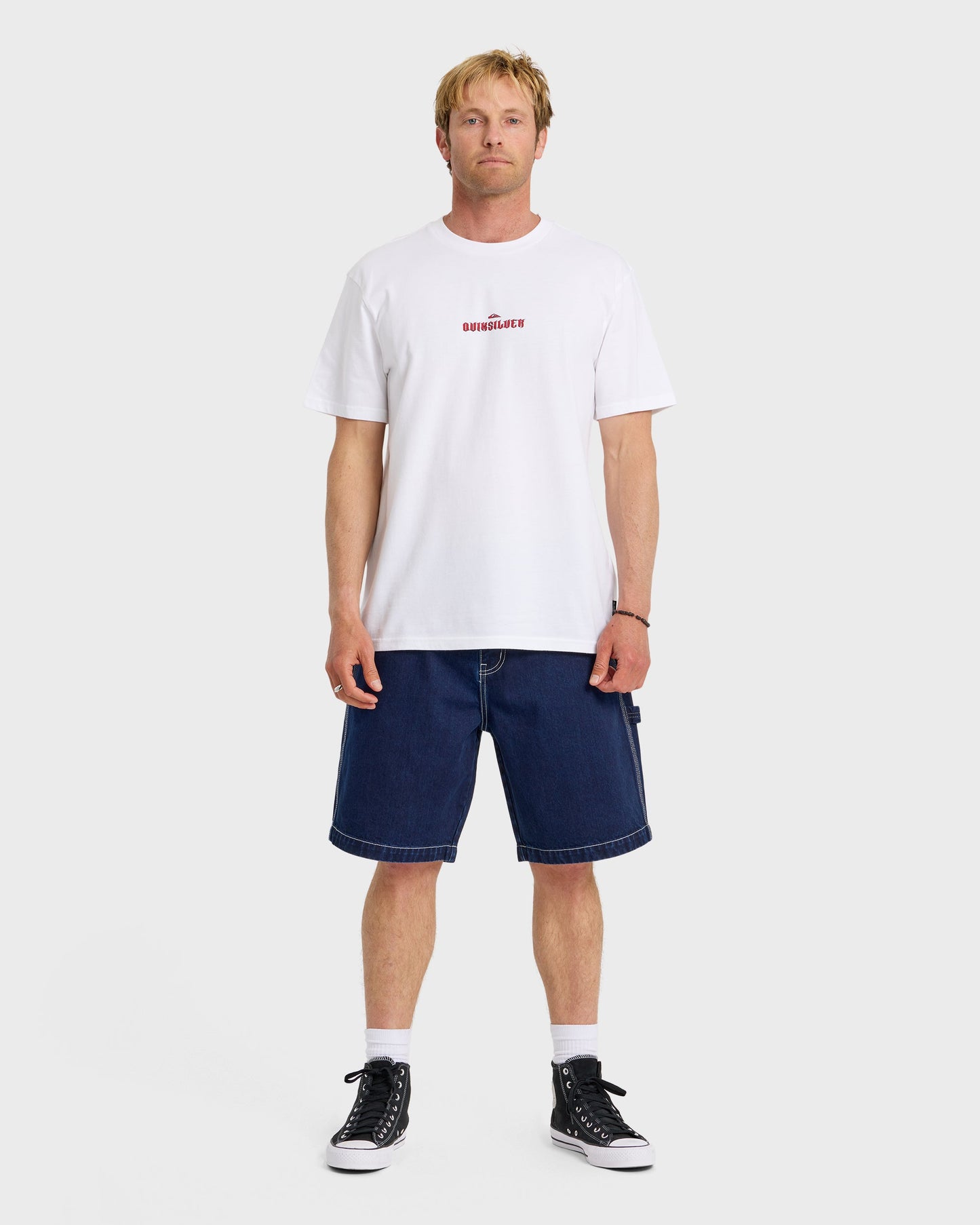 Dark Torch Pigment-Dyed Short Sleeve T-Shirt - White
