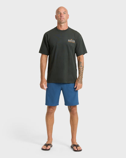 Waterman Off The Grid Sueded Short Sleeve T-Shirt - Phantom