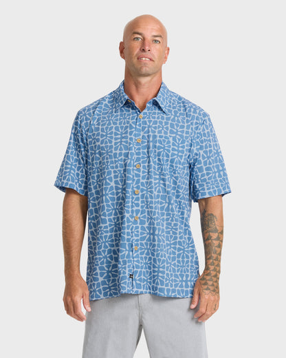 Waterman Coral Sea Performance Short Sleeve Shirt - Skyway