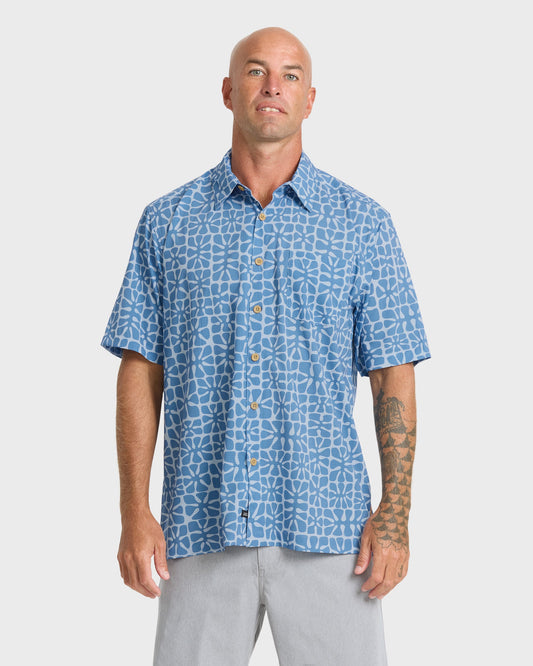 Waterman Coral Sea Performance Short Sleeve Shirt - Skyway