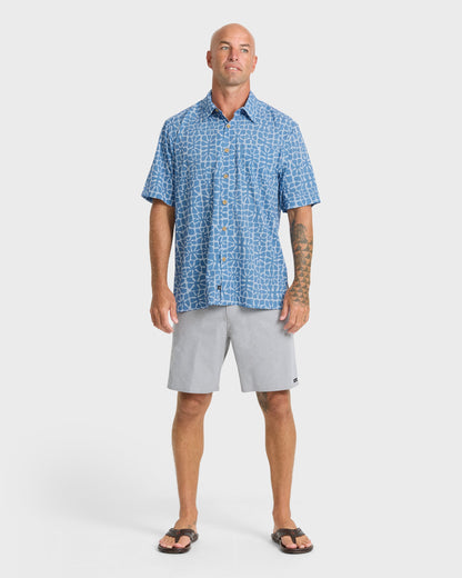Waterman Coral Sea Performance Short Sleeve Shirt - Skyway