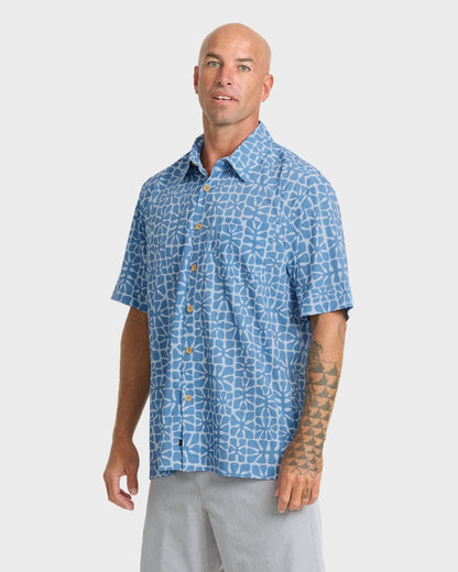 Waterman Coral Sea Performance Short Sleeve Shirt - Skyway