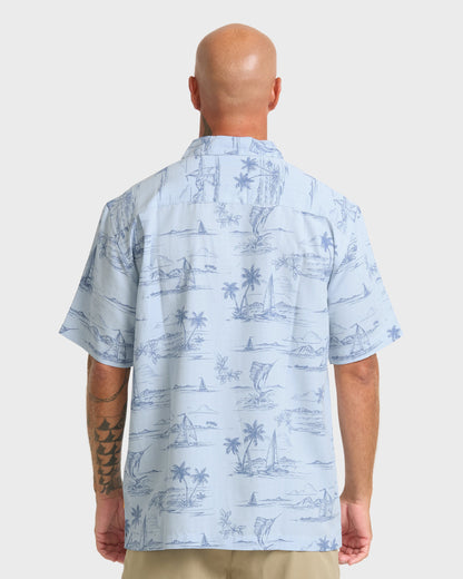 Waterman Sail Away Short Sleeve Shirt - Skyway