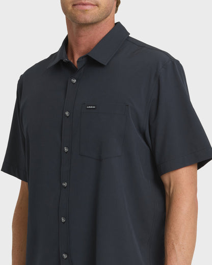 Ridgeport Tech Classic Short Sleeve Woven Shirt - Anthracite