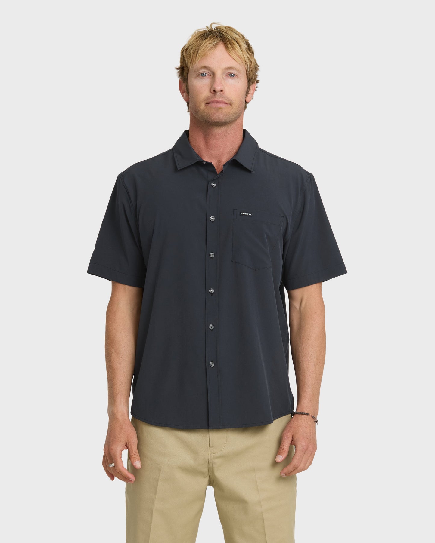 Ridgeport Tech Classic Short Sleeve Woven Shirt - Anthracite