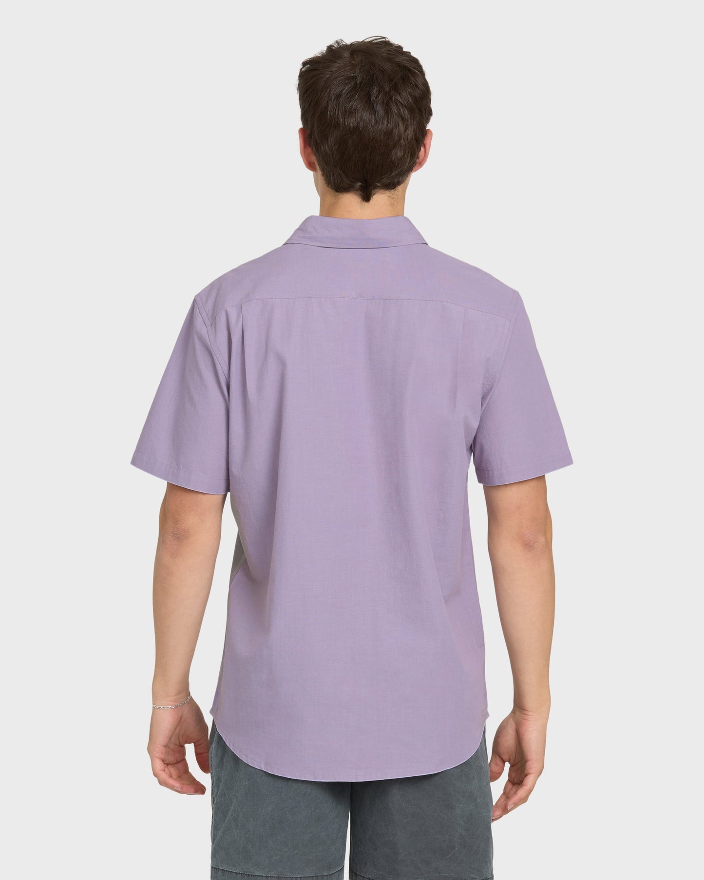 Shore Break Classic Short Sleeve Woven Button-Up Shirt - Daybreak