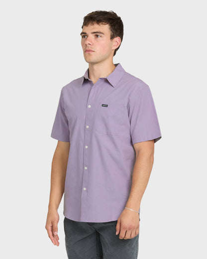Shore Break Classic Short Sleeve Woven Button-Up Shirt - Daybreak