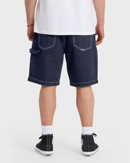 Carpenter Baggy 21" Denim Shorts - Indigo Rinse