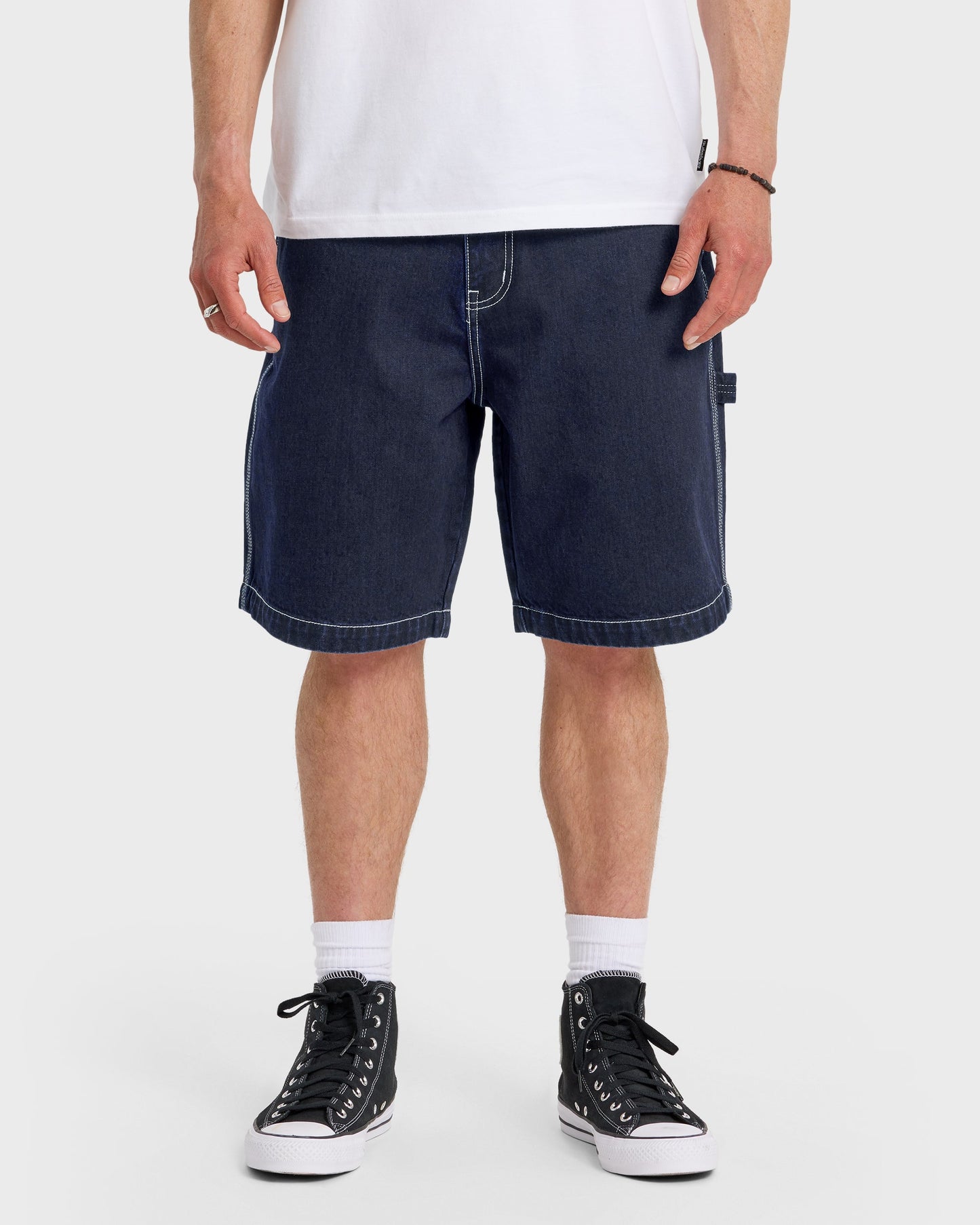 Carpenter Baggy 21" Denim Shorts - Indigo Rinse