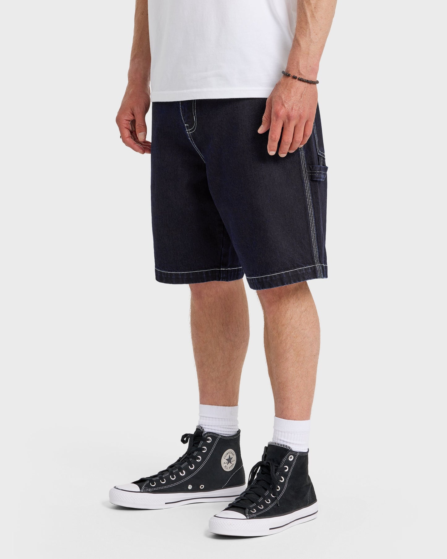 Carpenter Baggy 21" Denim Shorts - Indigo Rinse