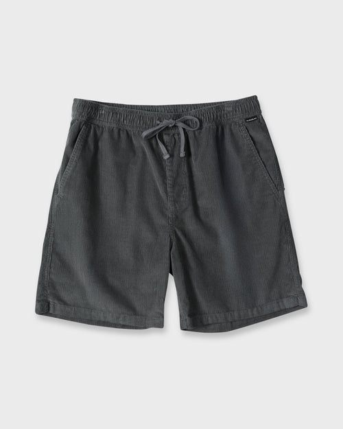 Taxer Cord 18" Elastic Waist Shorts - Iron Gate