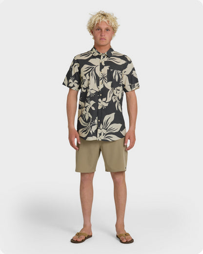 Kailua Classic Printed Short Sleeve Shirt - Iron Gate