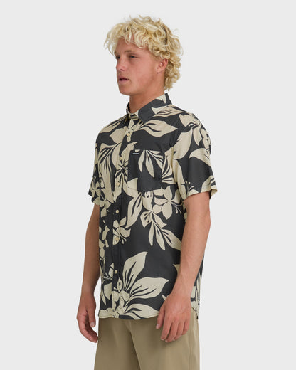 Kailua Classic Printed Short Sleeve Shirt - Iron Gate