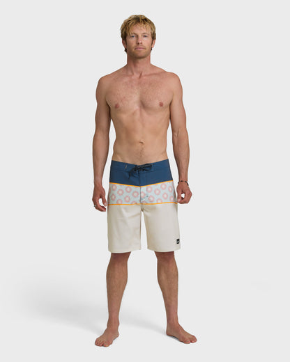 Surfsilk Panel 20" Boardshorts - Bone White