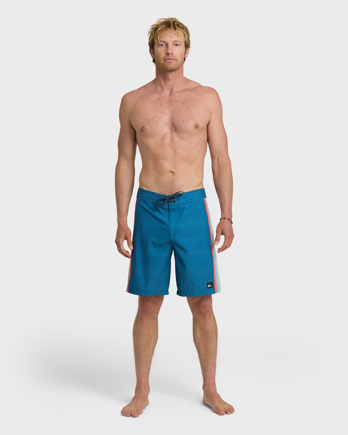 Fade Lines Panel 19" Boardshorts - Dark Denim