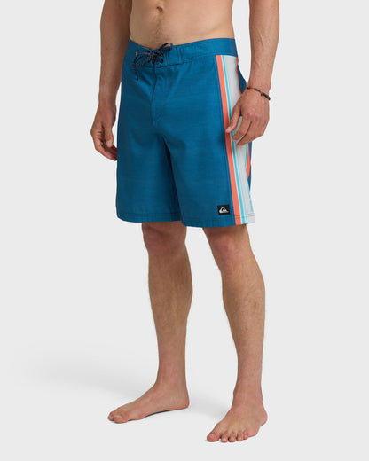 Fade Lines Panel 19" Boardshorts - Dark Denim