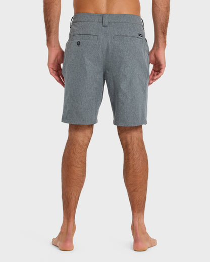 Union Heather Amphibian 20" Hybrid Shorts - Black
