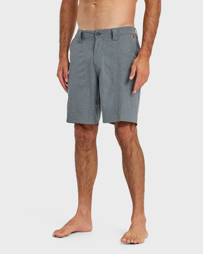 Union Heather Amphibian 20" Hybrid Shorts - Black
