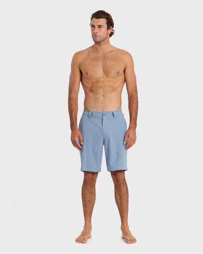 Union Heather Amphibian 20" Hybrid Shorts - Riviera