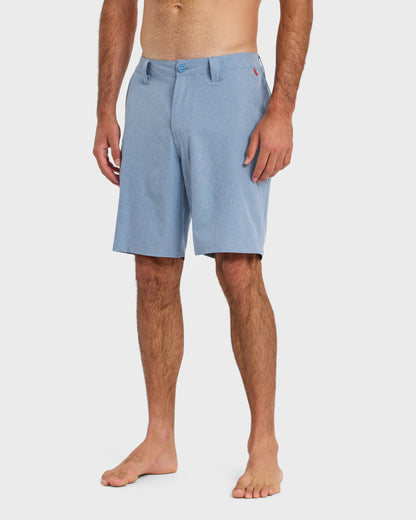Union Heather Amphibian 20" Hybrid Shorts - Riviera