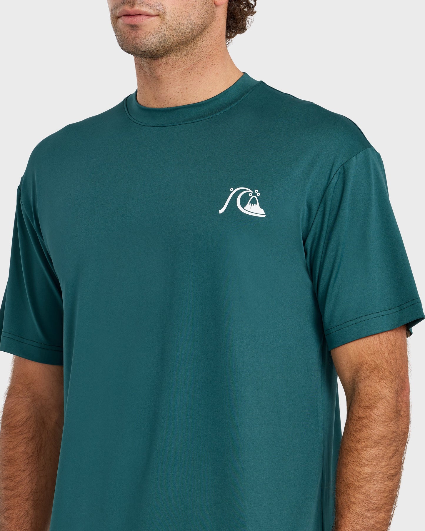 DNA Logo UPF 50 Short Sleeve Surf Shirt - Mediterranea