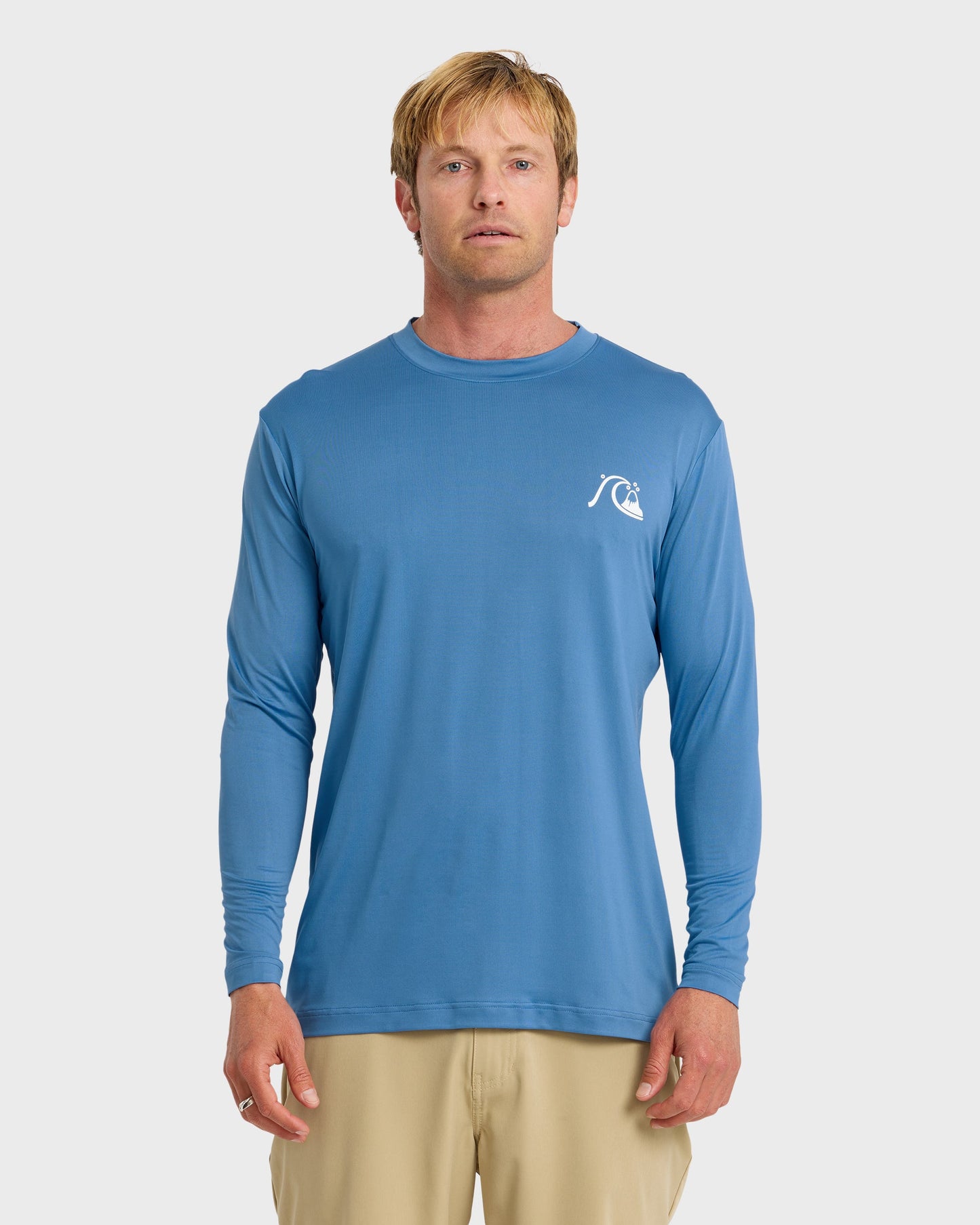 DNA Logo UPF 50 Long Sleeve Surf Shirt - Riviera