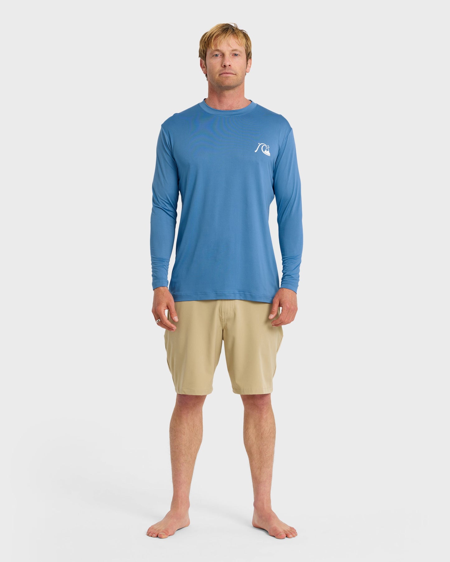 DNA Logo UPF 50 Long Sleeve Surf Shirt - Riviera