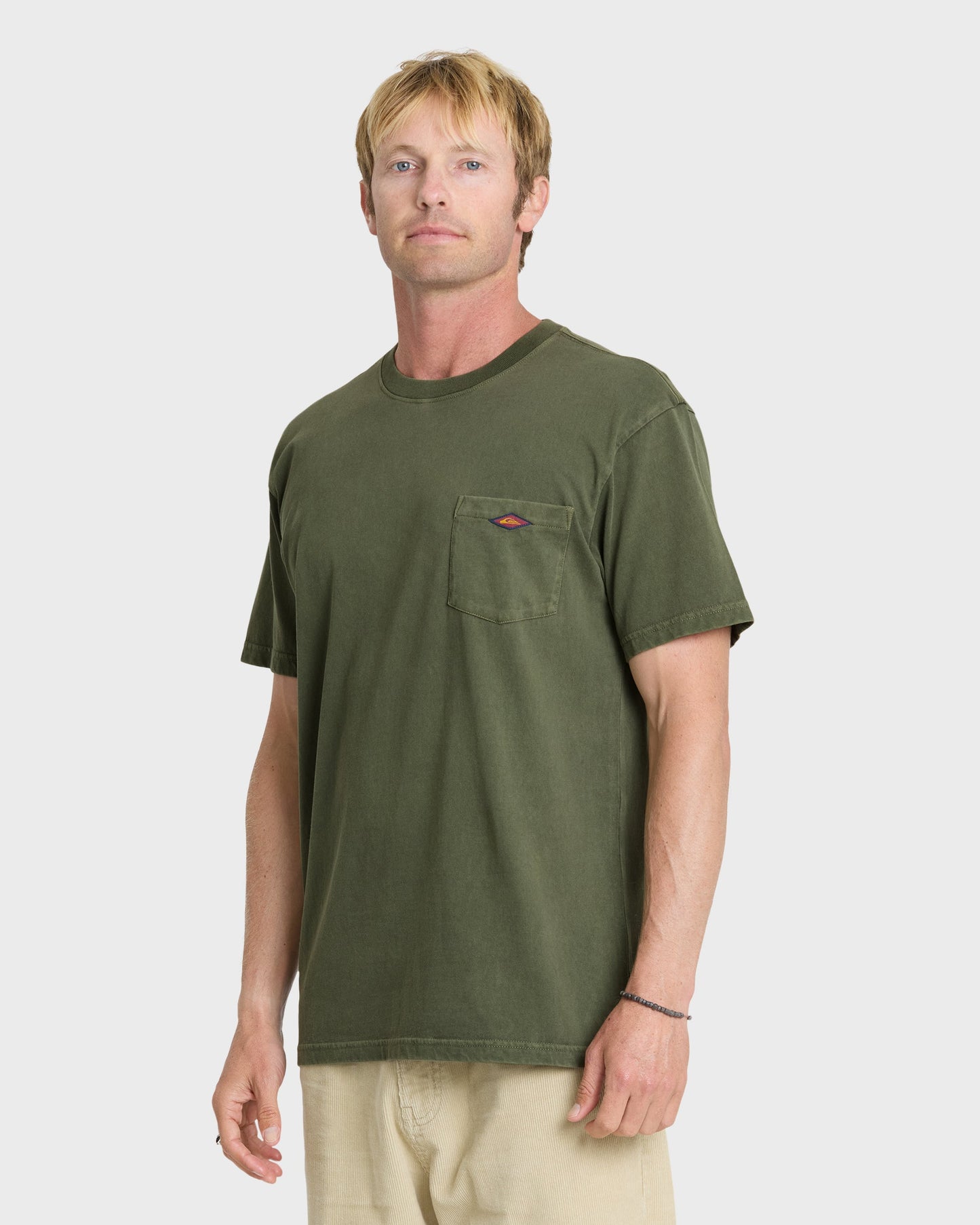 Saltwater Pigment-Dyed Short Sleeve Pocket Tee - Grape Leaf