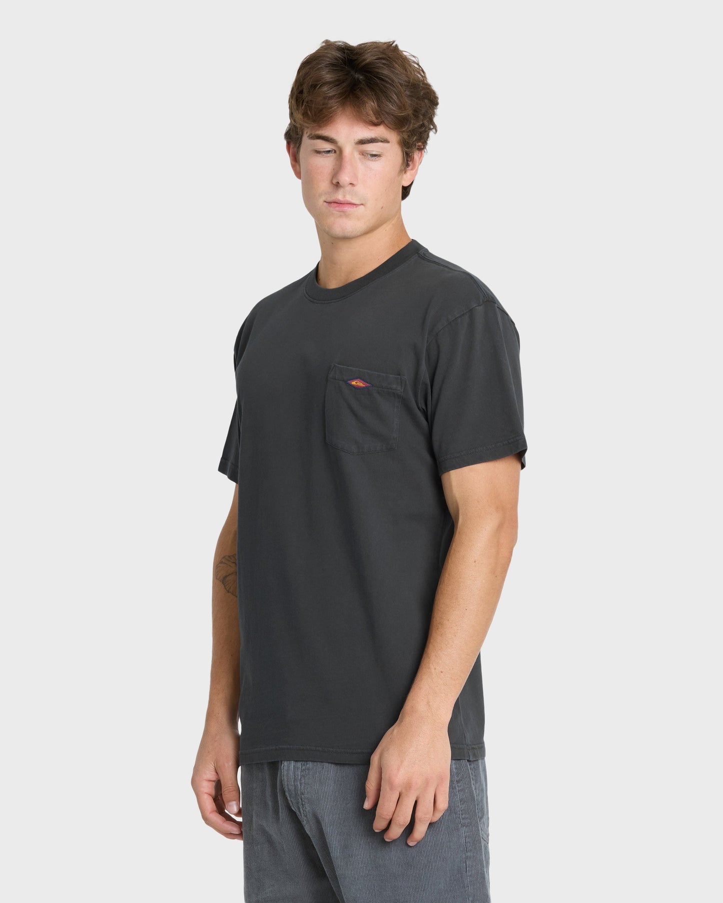 Saltwater Pigment-Dyed Short Sleeve Pocket Tee - Phantom